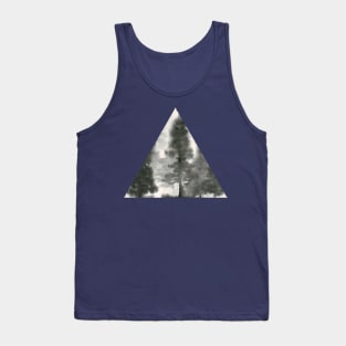 Misty Forest Watercolor Triangle Tank Top